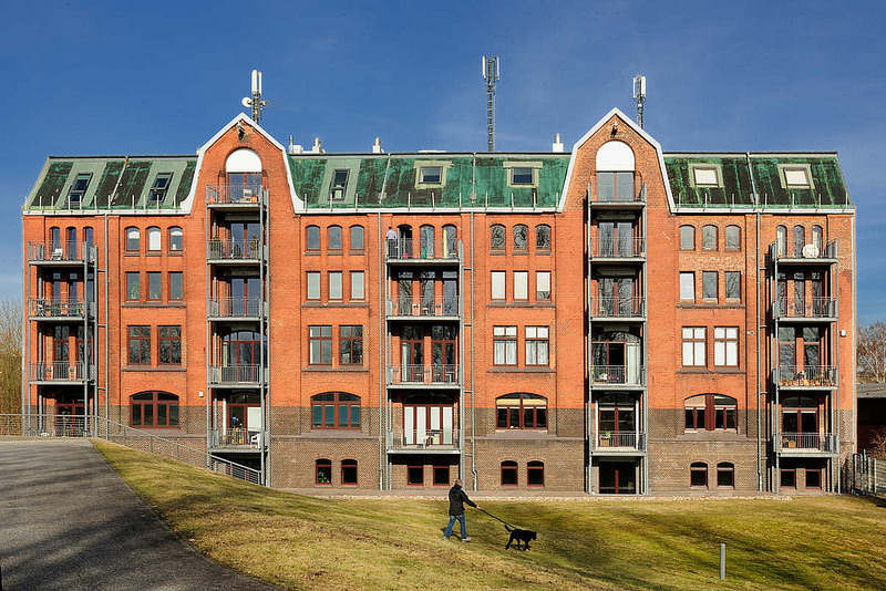 6596 Historischer Speicher - Speichergebude am ehemaligen Hafengebiet von Hamburg Rothenburgsort. 