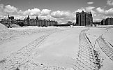 011_25928 | Panorama der Speicherstadt - im rechten Bildzentrum der unter Denkmalschutz stehende Kaispeicher A.