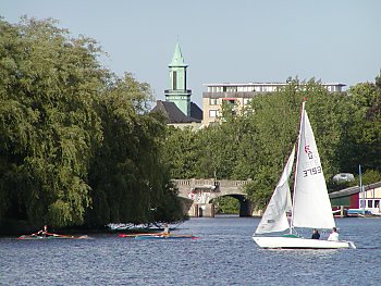 Bilder Hamburg Sehenswrdigkeiten Alster 2002_2398_092