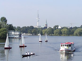Bilder Hamburg Sehenswrdigkeiten Alsterdampfer Fernsehturm 2002_2398_09