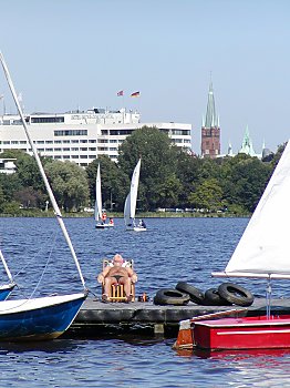 Bilder Hamburg Sehenswrdigkeiten Alster 2002_2398_096